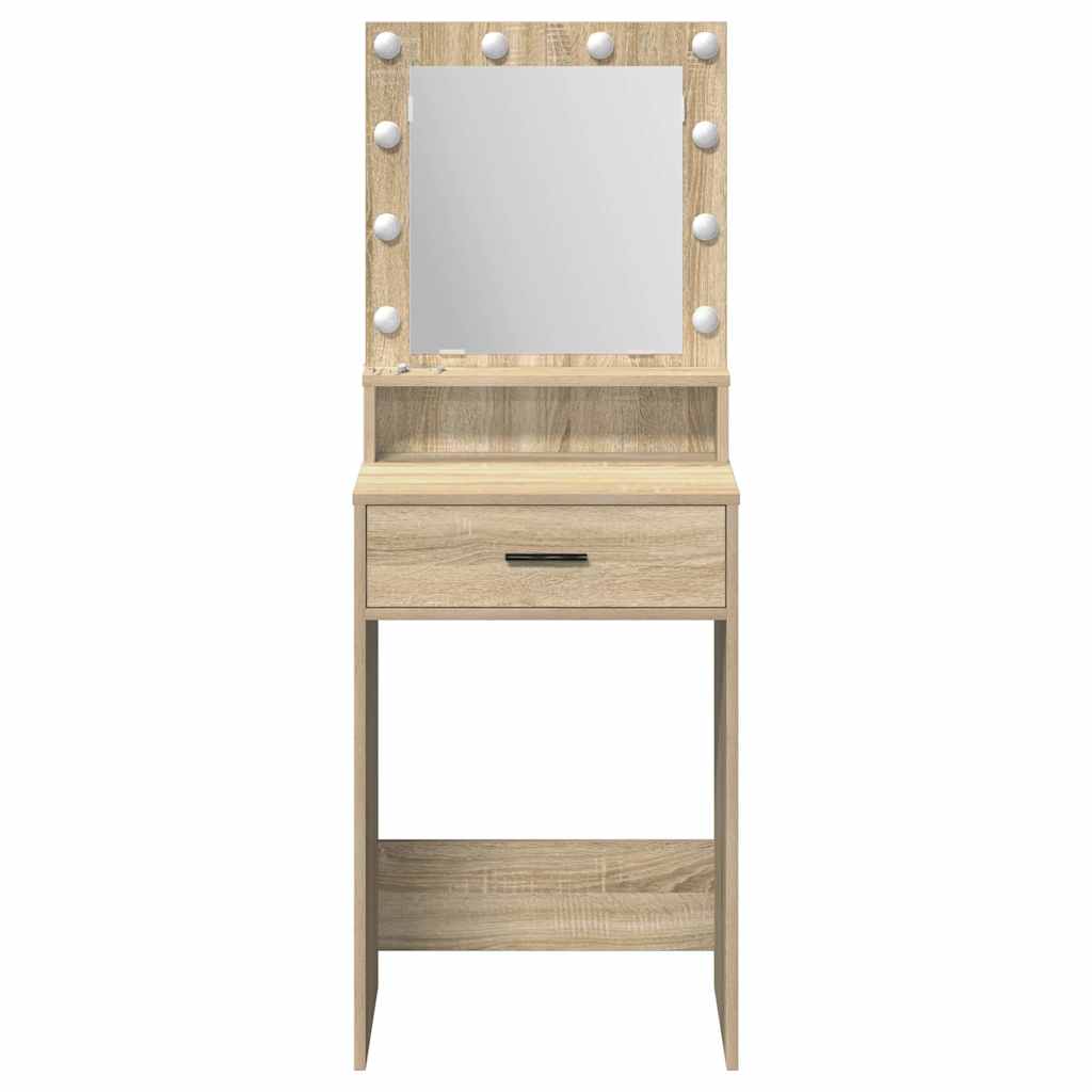 Klædeskab med skuffe Sonoma eg 50 x 41 x 135 cm Konstrueret træ