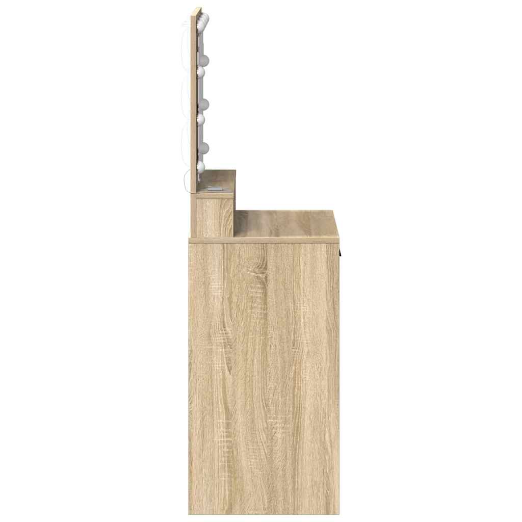 Klædeskab med skuffe Sonoma eg 50 x 41 x 135 cm Konstrueret træ
