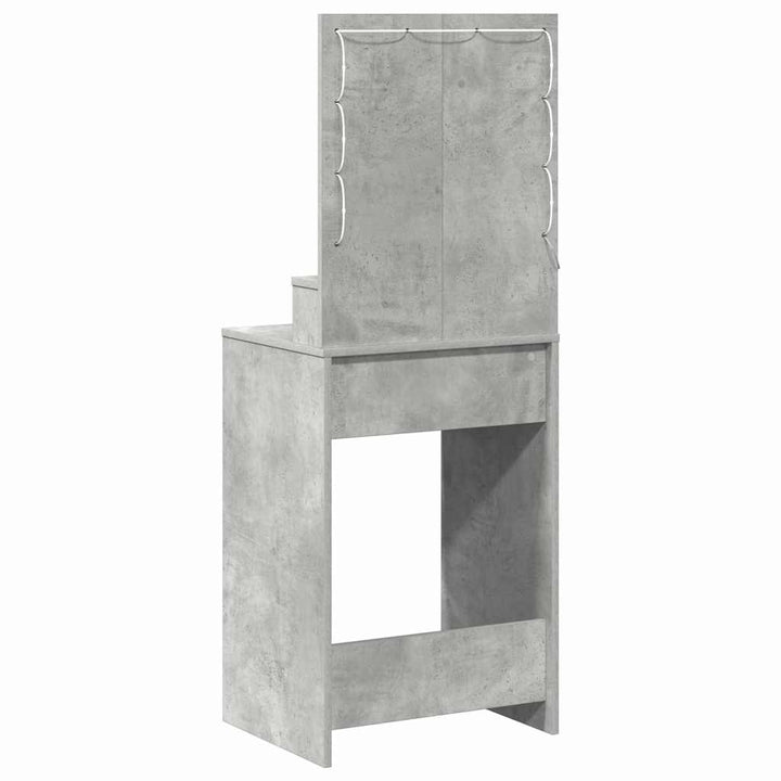 Klædeskab med skuffe Beton Grå 50 x 41 x 135 cm Konstrueret træ