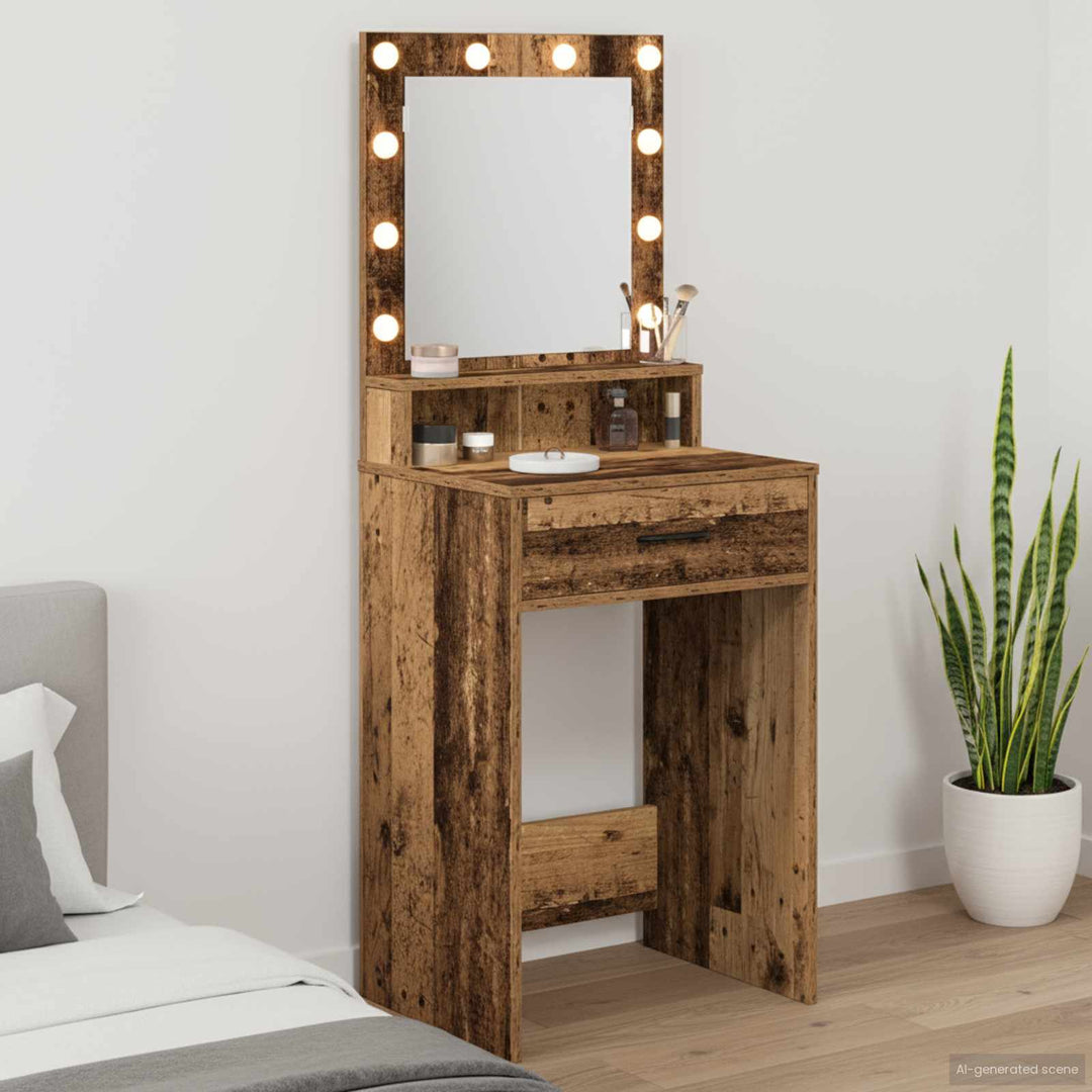 Klædeskab Gammelt træ 50 x 41 x 135 cm Konstrueret træ