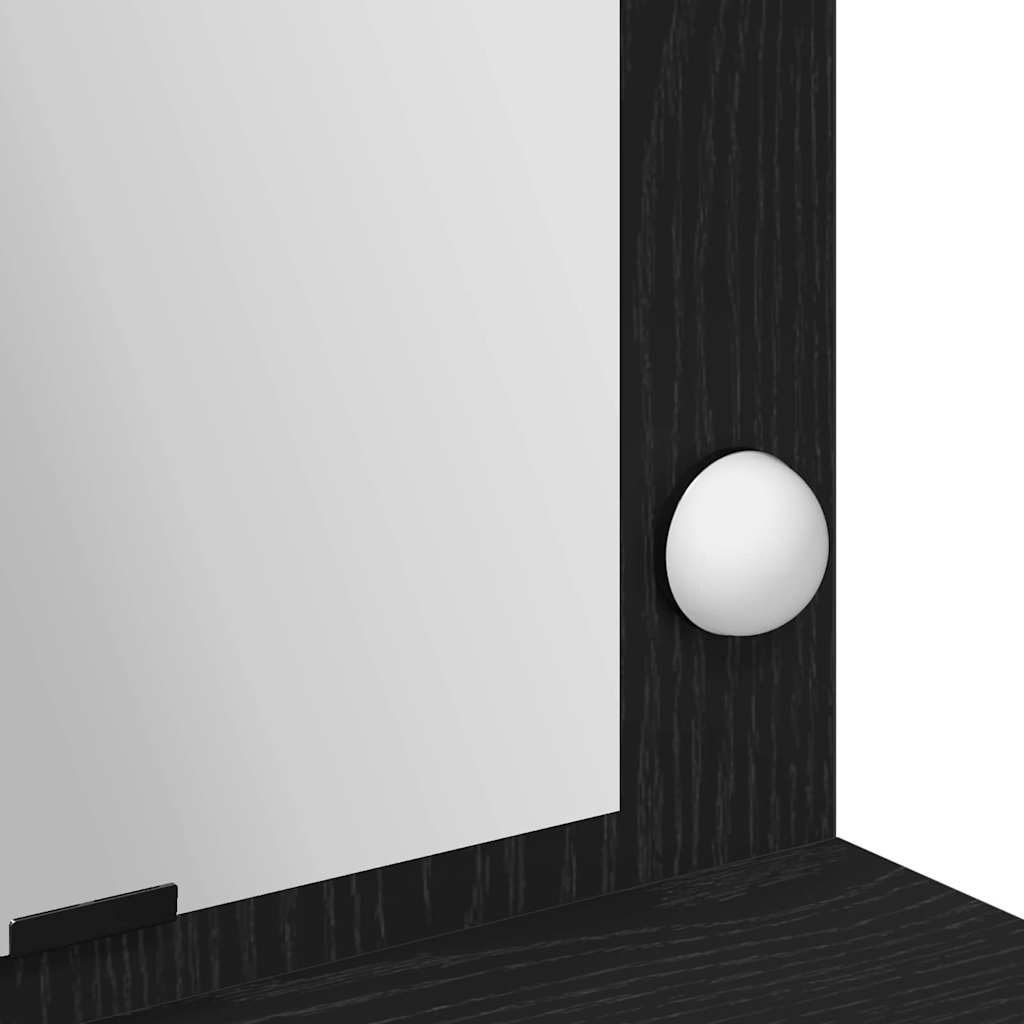 Klædeskab Sort eg 100 x 41 x 135 cm Konstrueret træ