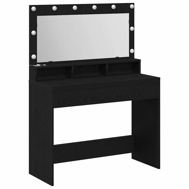 Klædeskab Sort eg 100 x 41 x 135 cm Konstrueret træ