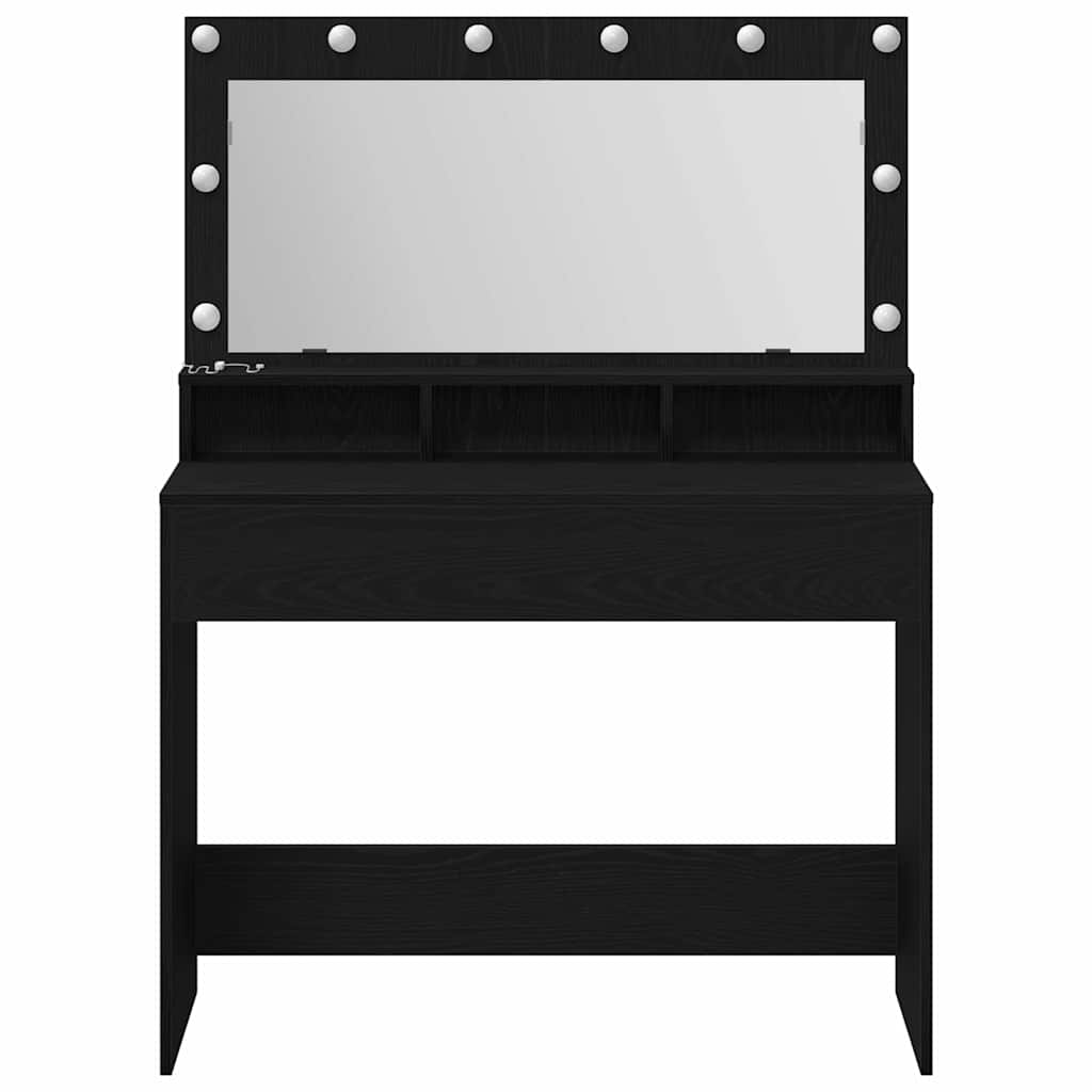 Klædeskab Sort eg 100 x 41 x 135 cm Konstrueret træ