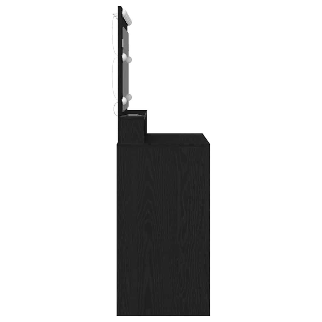 Klædeskab Sort eg 100 x 41 x 135 cm Konstrueret træ