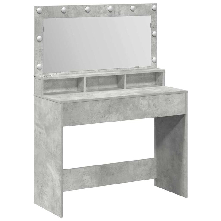 Klædeskab med hylde Beton Grå 100 x 41 x 135 cm Konstrueret træ