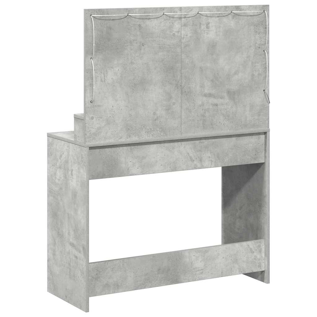 Klædeskab med hylde Beton Grå 100 x 41 x 135 cm Konstrueret træ