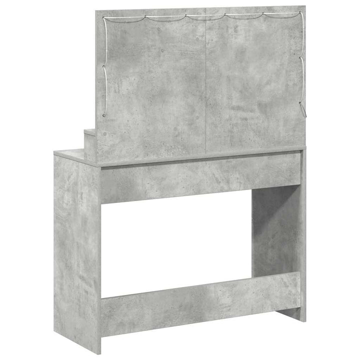Klædeskab med hylde Beton Grå 100 x 41 x 135 cm Konstrueret træ