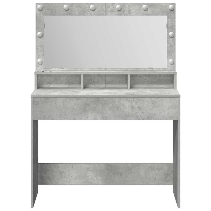 Klædeskab med hylde Beton Grå 100 x 41 x 135 cm Konstrueret træ