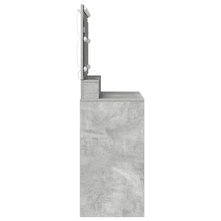 Klædeskab med hylde Beton Grå 100 x 41 x 135 cm Konstrueret træ