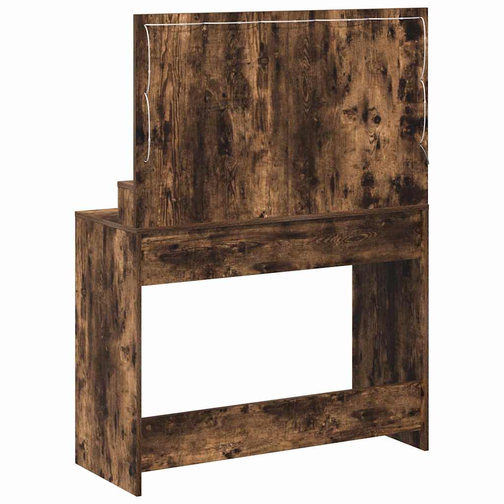 Klædeskab med hylde Røget eg 100 x 41 x 135 cm Konstrueret træ