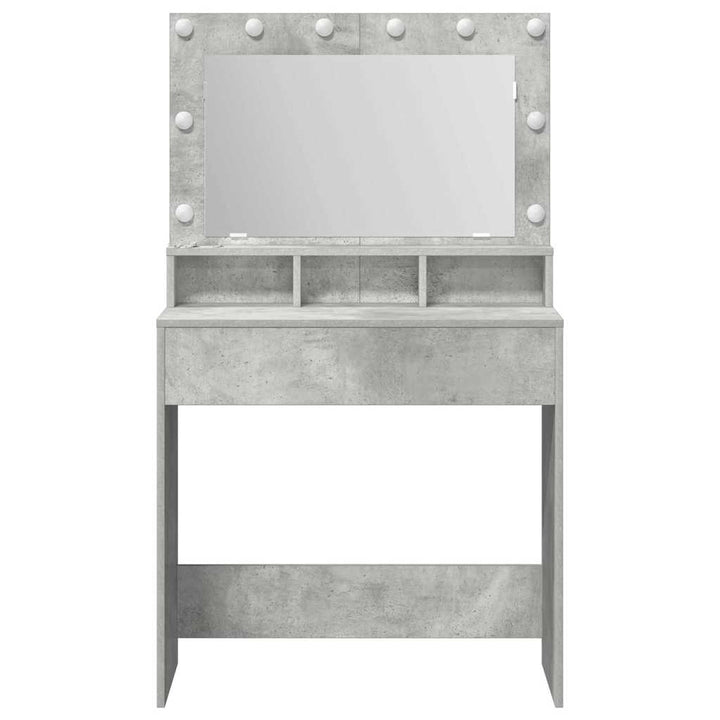 Klædeskab Beton Grå 78,5 x 41 x 135 cm Konstrueret træ