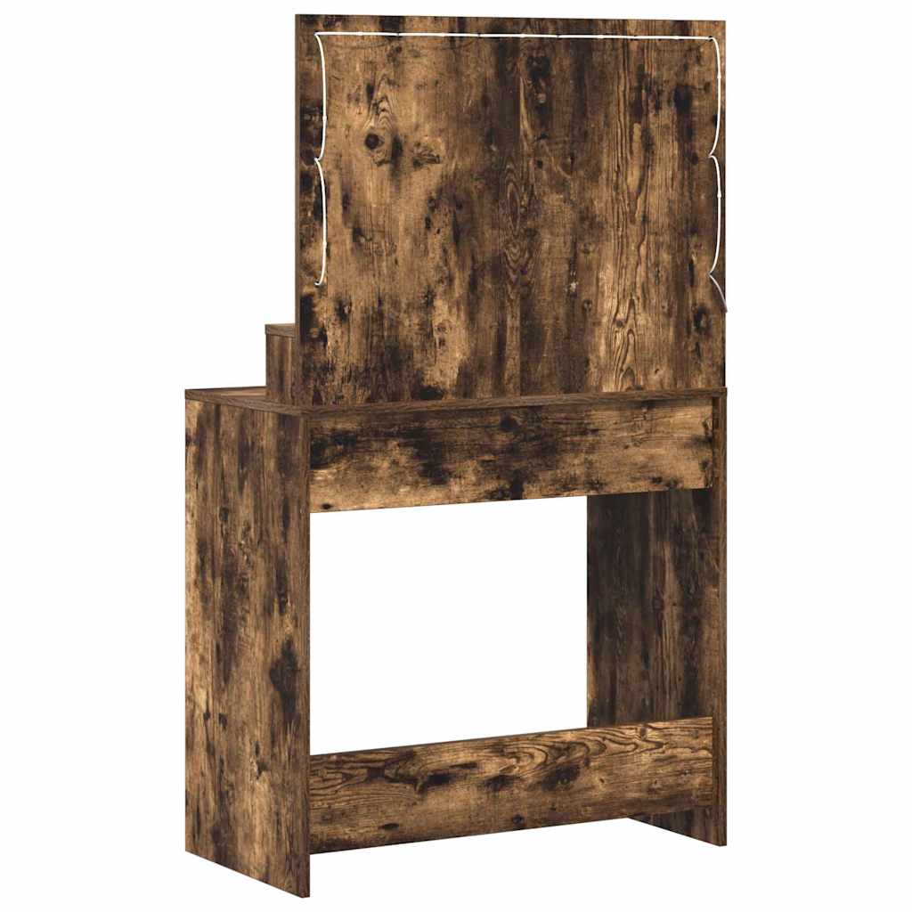 Klædeskab med hylde Røget eg 75,5 x 41 x 135 cm Konstrueret træ