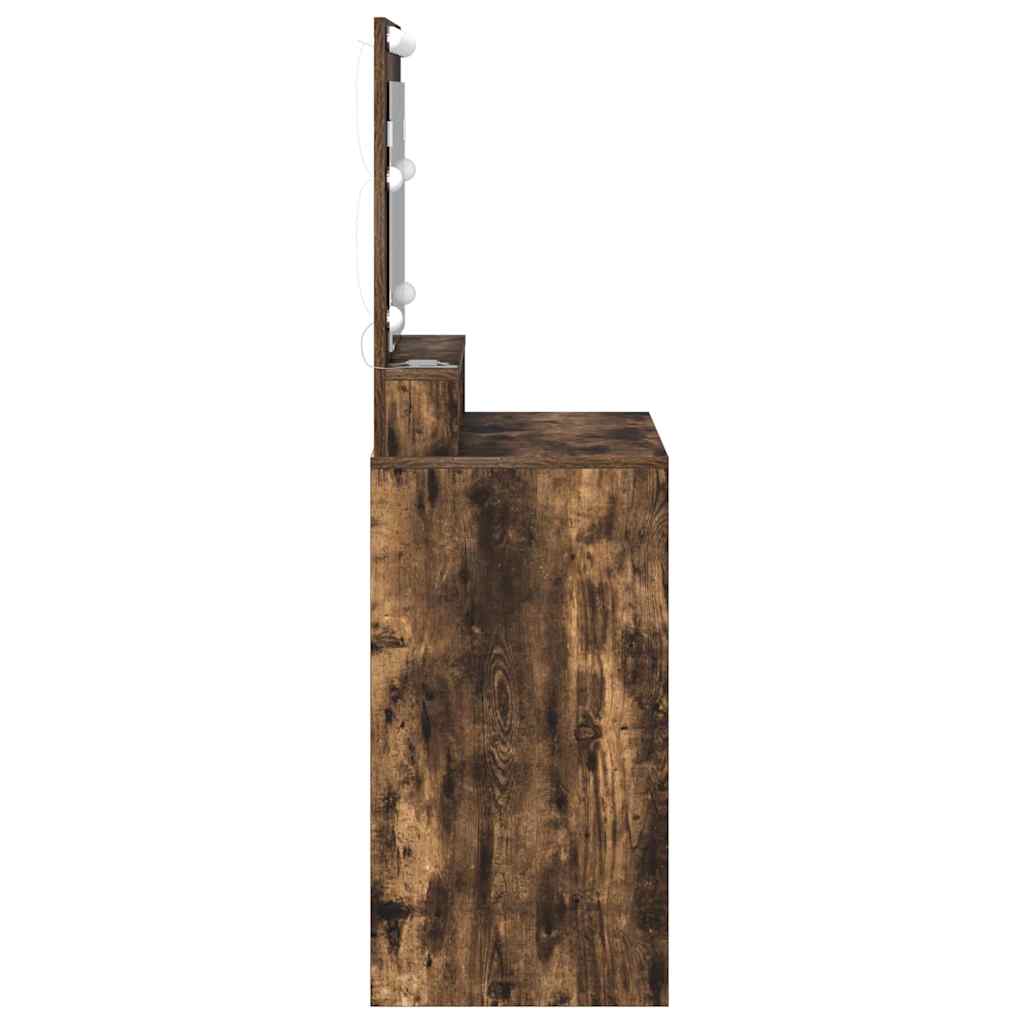 Klædeskab med hylde Røget eg 75,5 x 41 x 135 cm Konstrueret træ