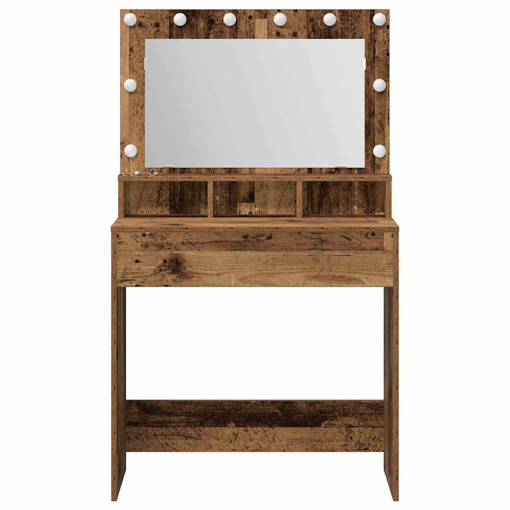 Klædeskab Gammelt træ 75,5 x 41 x 135 cm Konstrueret træ