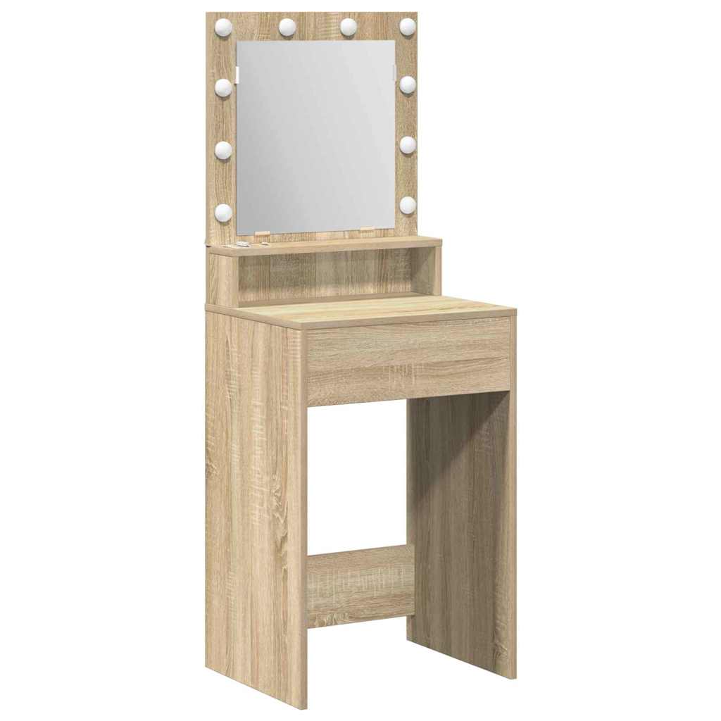Klædeskab med hylde Sonoma eg 50 x 41 x 135 cm Konstrueret træ