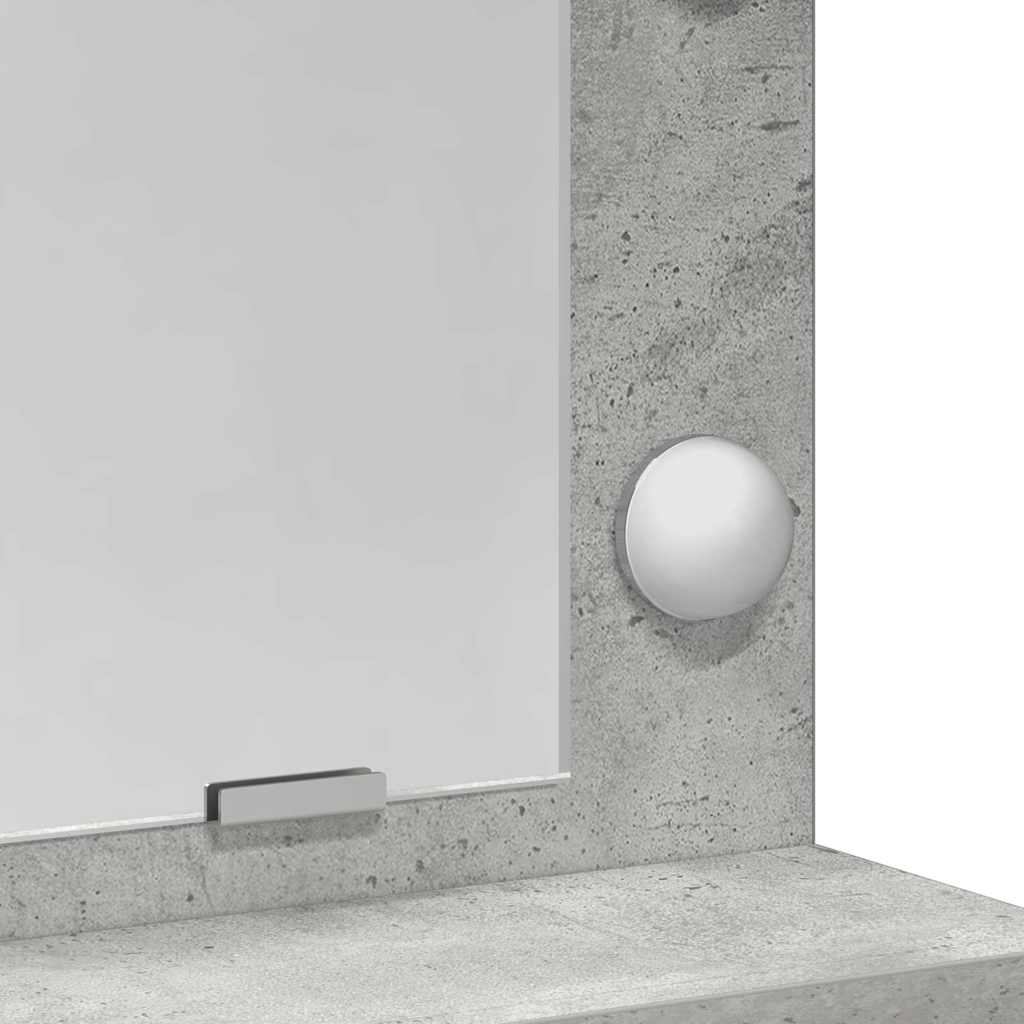 Klædeskab med hylde Beton Grå 50 x 41 x 135 cm Konstrueret træ