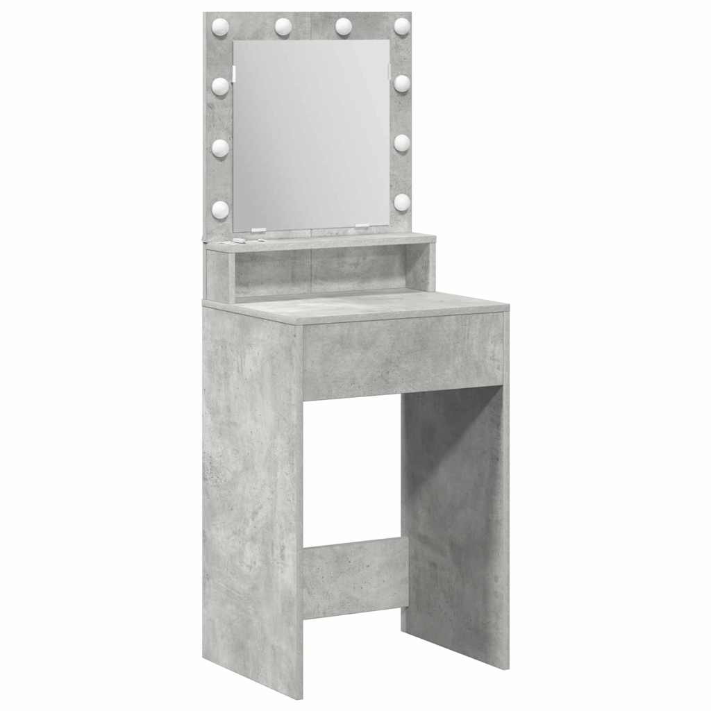 Klædeskab med hylde Beton Grå 50 x 41 x 135 cm Konstrueret træ