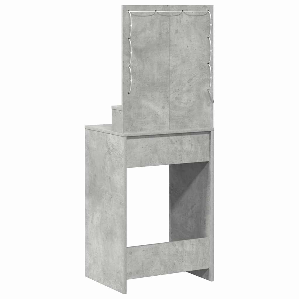 Klædeskab med hylde Beton Grå 50 x 41 x 135 cm Konstrueret træ