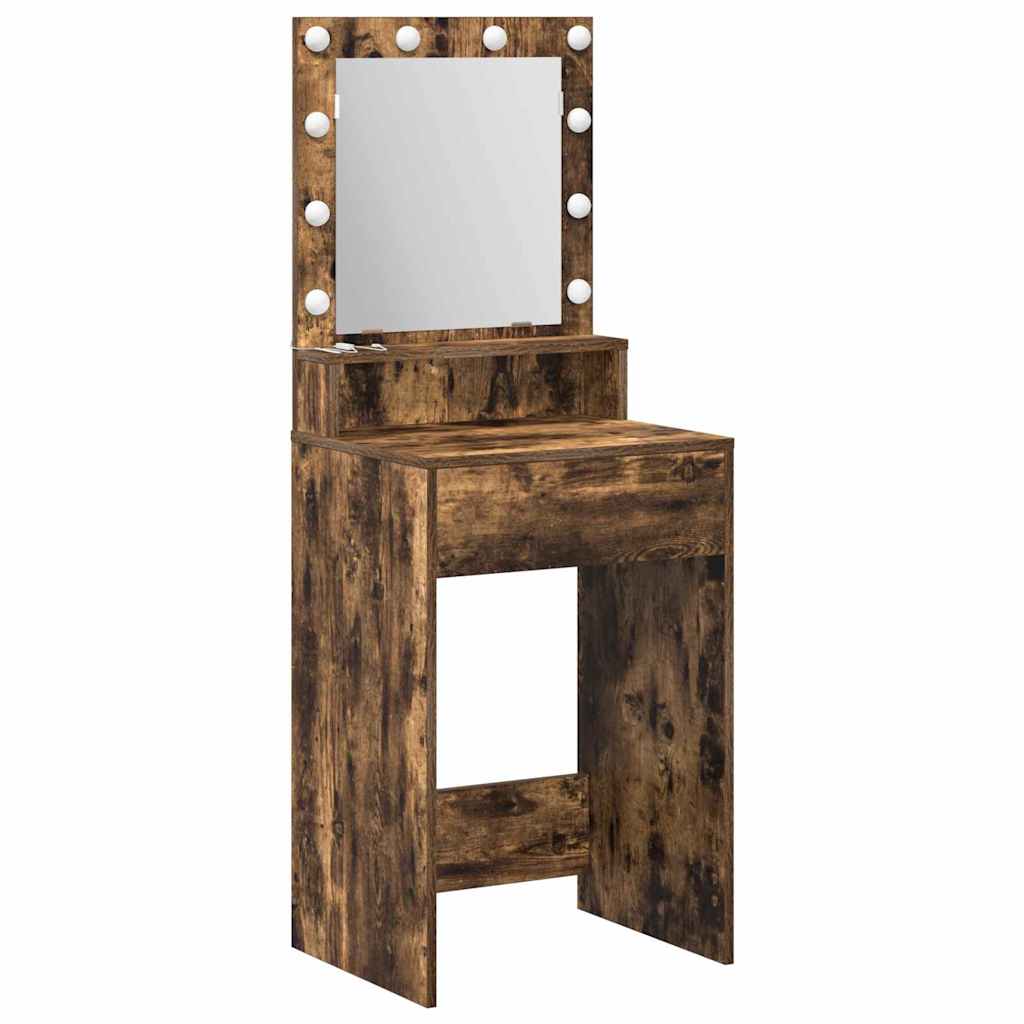 Klædeskab med hylde Røget eg 50 x 41 x 135 cm Konstrueret træ