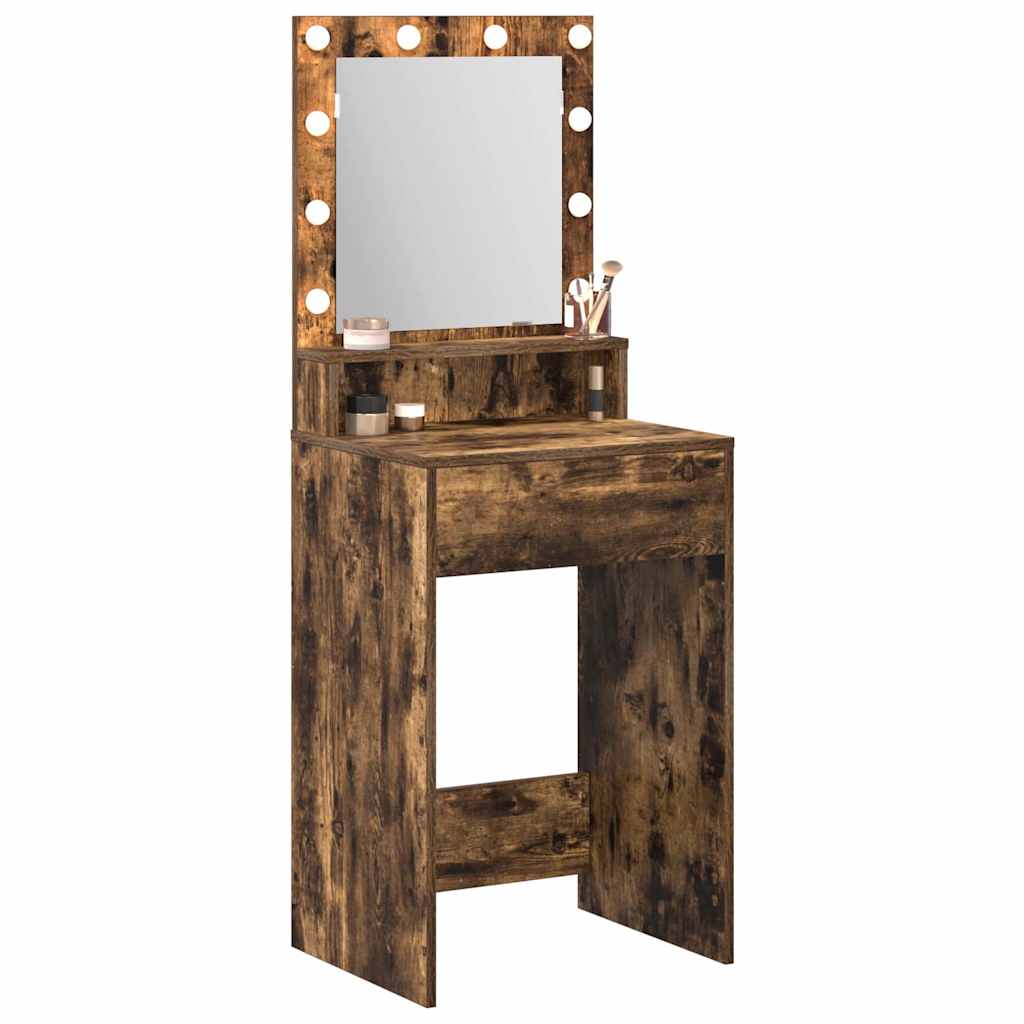 Klædeskab med hylde Røget eg 50 x 41 x 135 cm Konstrueret træ