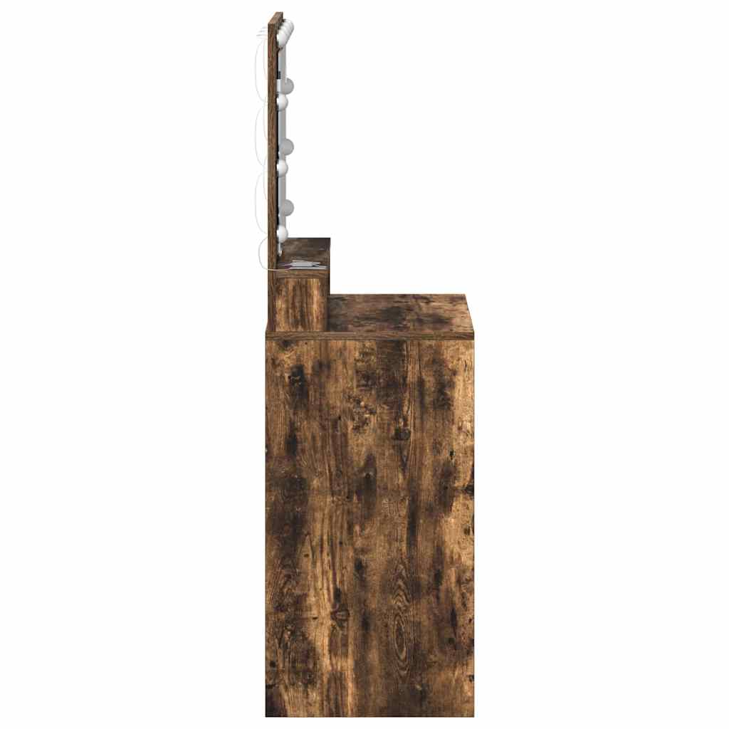 Klædeskab med hylde Røget eg 50 x 41 x 135 cm Konstrueret træ