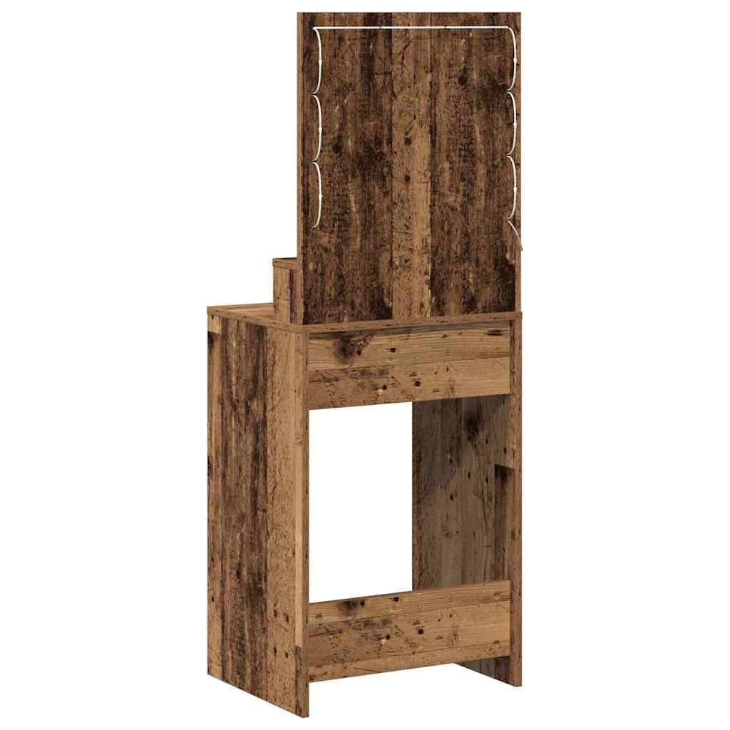 Klædeskab Gammelt træ 50 x 41 x 135 cm Konstrueret træ