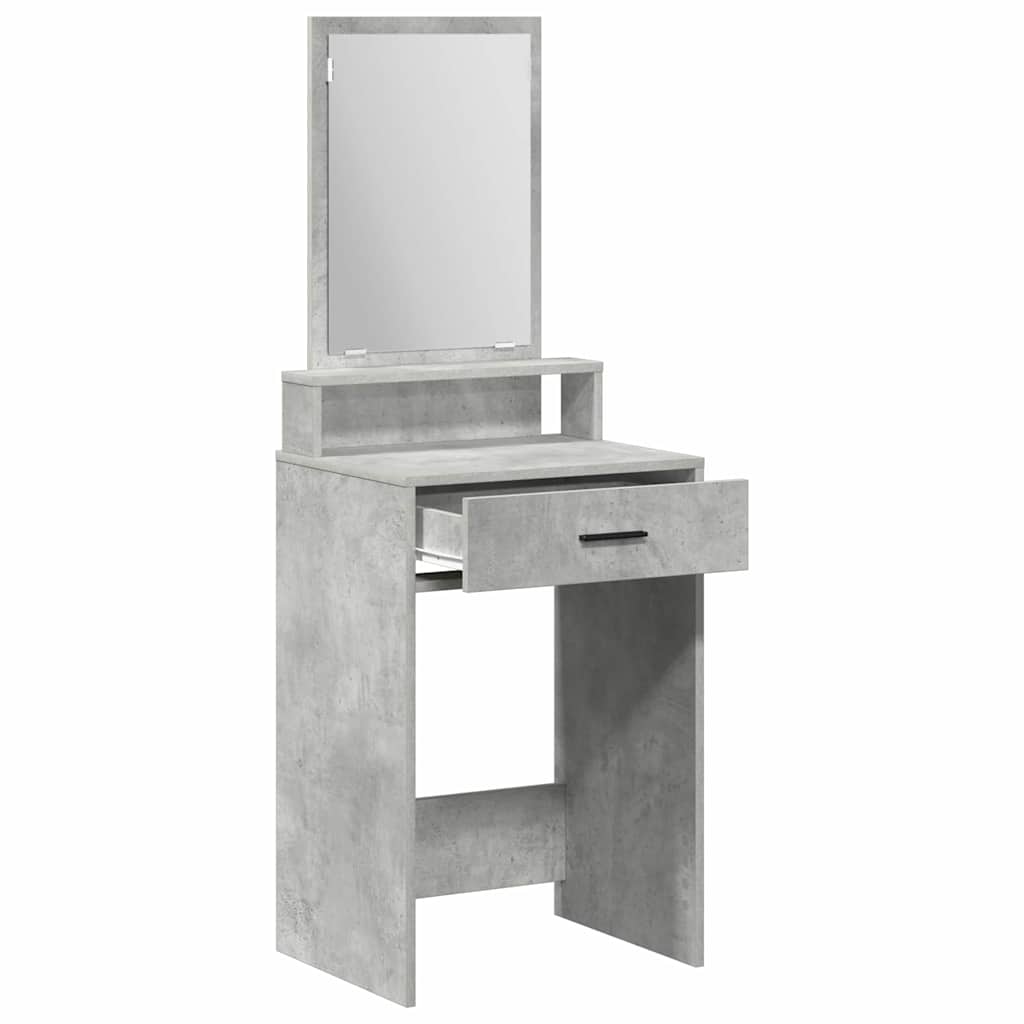 Klædeskab med skuffe Beton Grå 50 x 41 x 140 cm Konstrueret træ