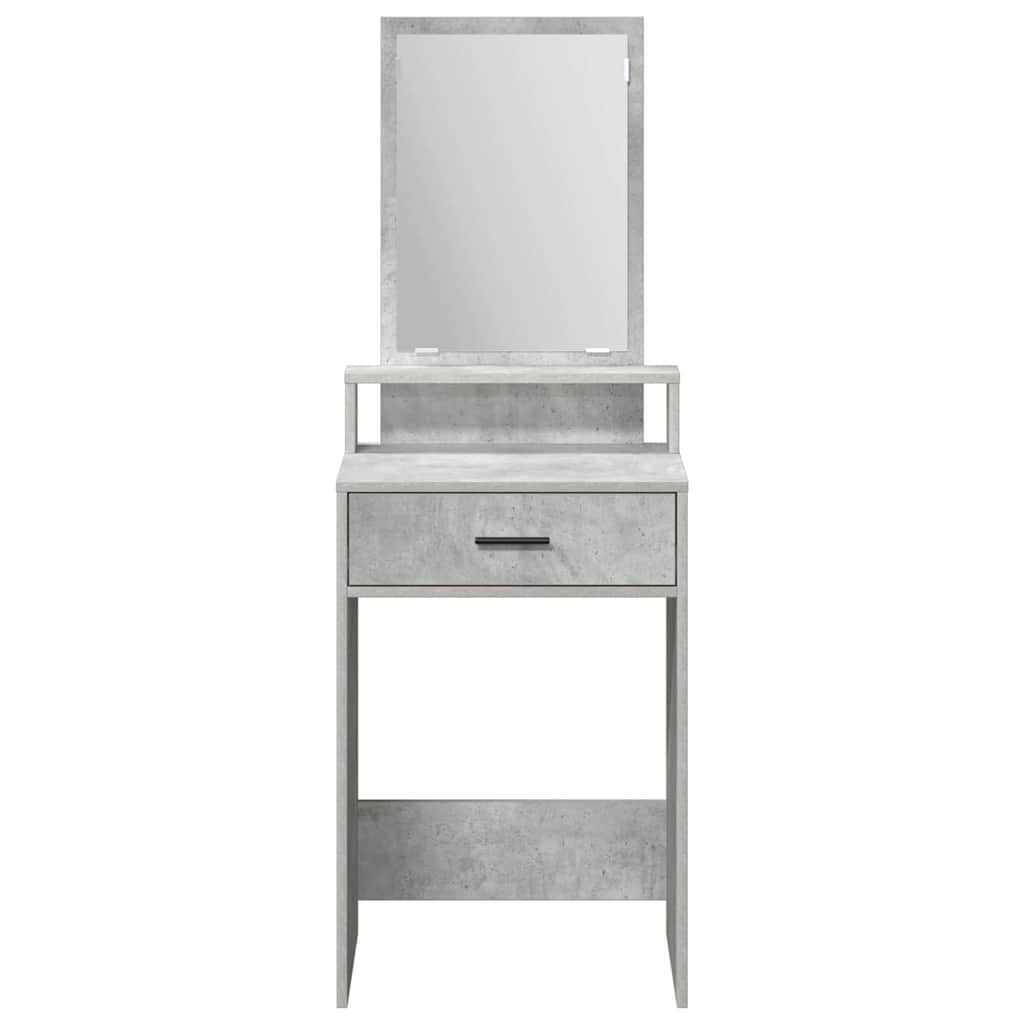 Klædeskab med skuffe Beton Grå 50 x 41 x 140 cm Konstrueret træ