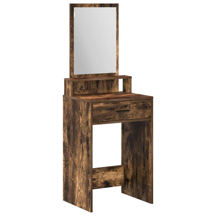 Klædeskab med skuffe Røget eg 50 x 41 x 140 cm Konstrueret træ