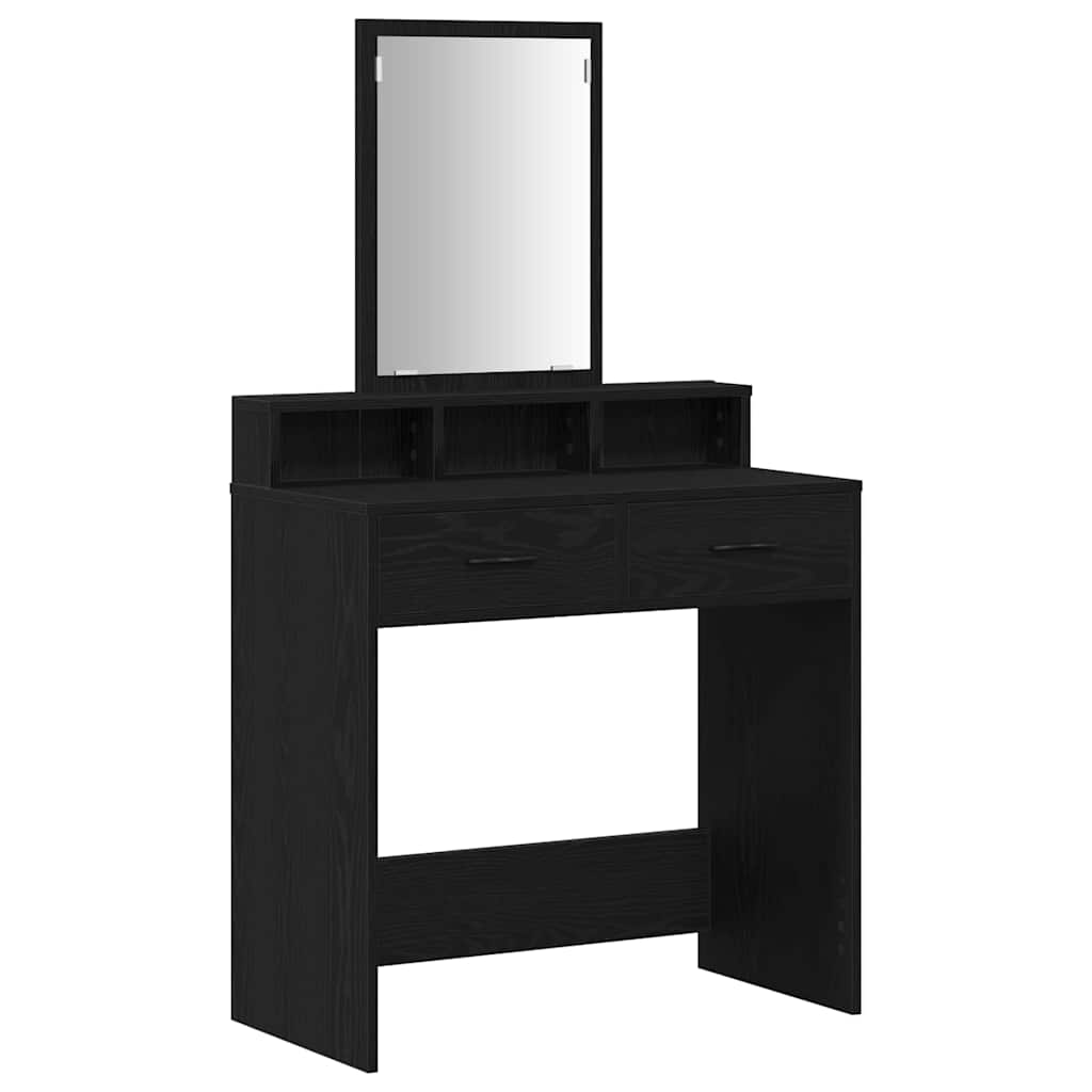 Klædeskab Sort eg 79 x 41 x 140 cm Konstrueret træ