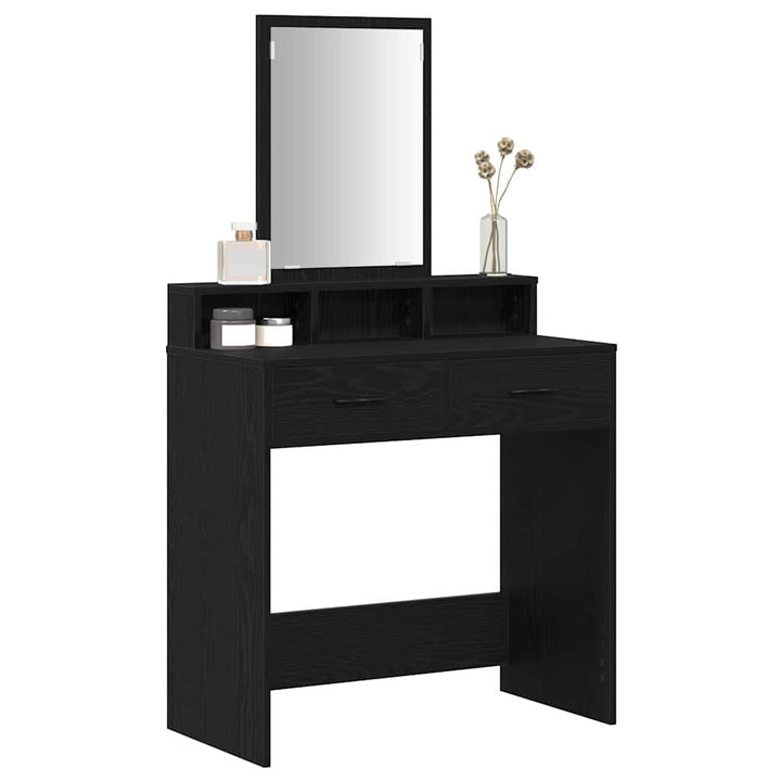 Klædeskab Sort eg 79 x 41 x 140 cm Konstrueret træ