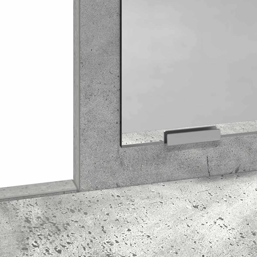 Klædeskab med skuffe Beton Grå 79 x 41 x 140 cm Konstrueret træ