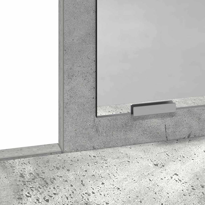 Klædeskab med skuffe Beton Grå 79 x 41 x 140 cm Konstrueret træ