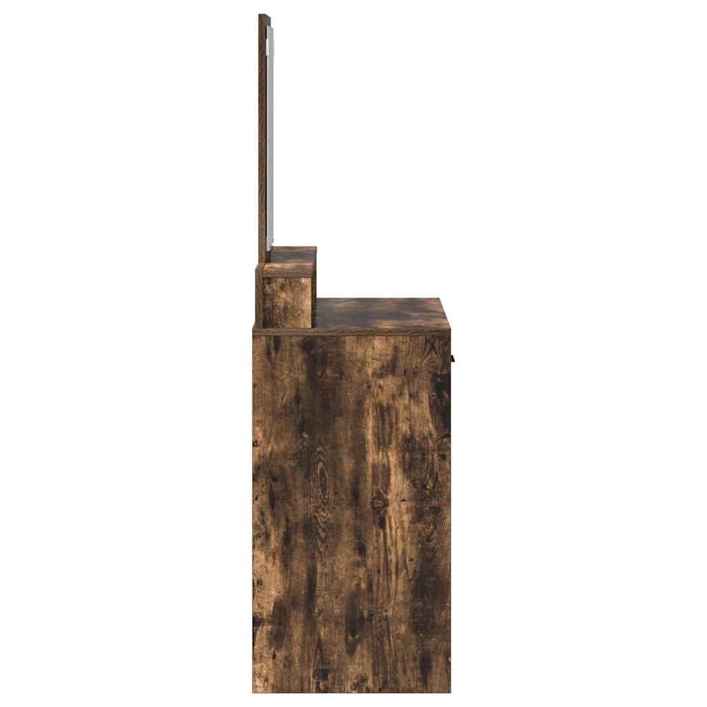 Klædeskab med skuffe Røget eg 79 x 41 x 140 cm Konstrueret træ