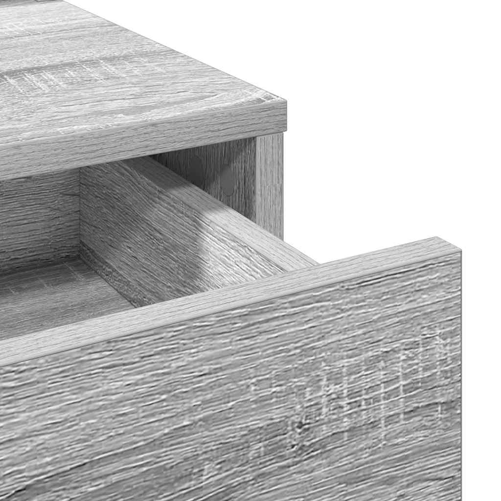 Klædeskab med hylde Grå Sonoma 79 x 41 x 140 cm Konstrueret træ