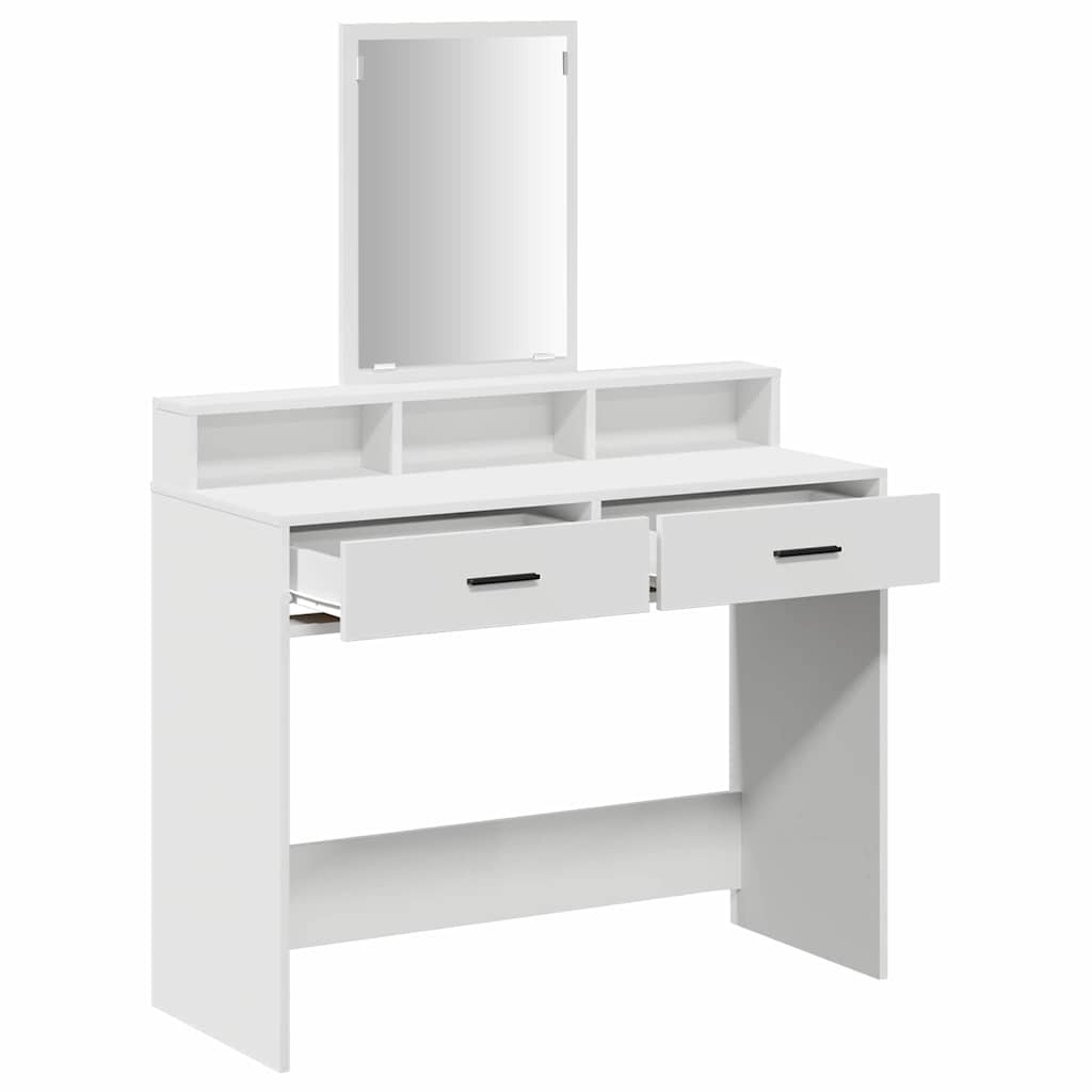Klædeskab med skuffe Hvid 100 x 41 x 140 cm Konstrueret træ