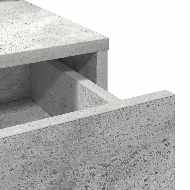 Klædeskab med hylde Beton Grå 100 x 41 x 140 cm Konstrueret træ