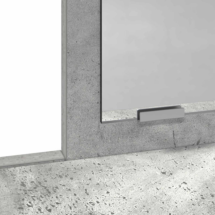 Klædeskab med hylde Beton Grå 100 x 41 x 140 cm Konstrueret træ