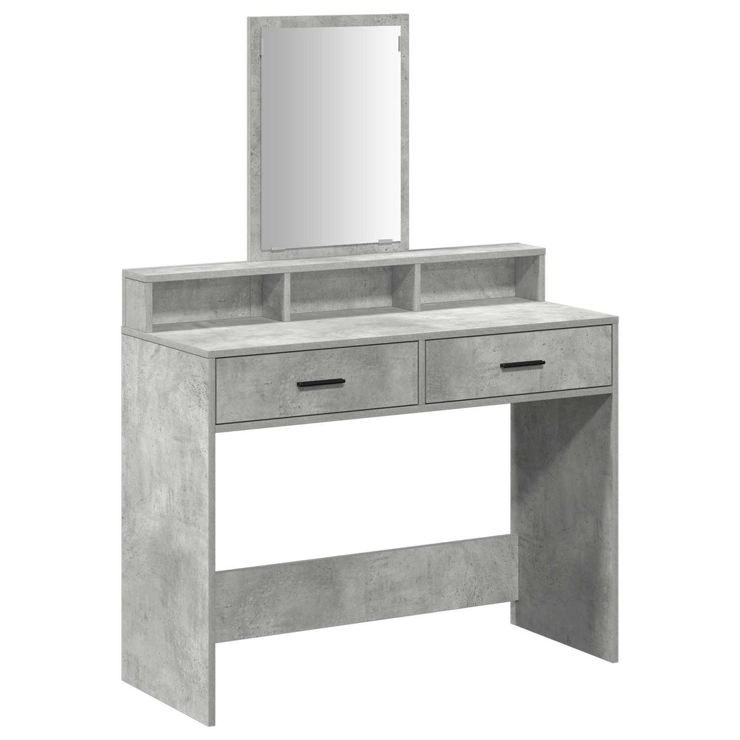 Klædeskab med hylde Beton Grå 100 x 41 x 140 cm Konstrueret træ