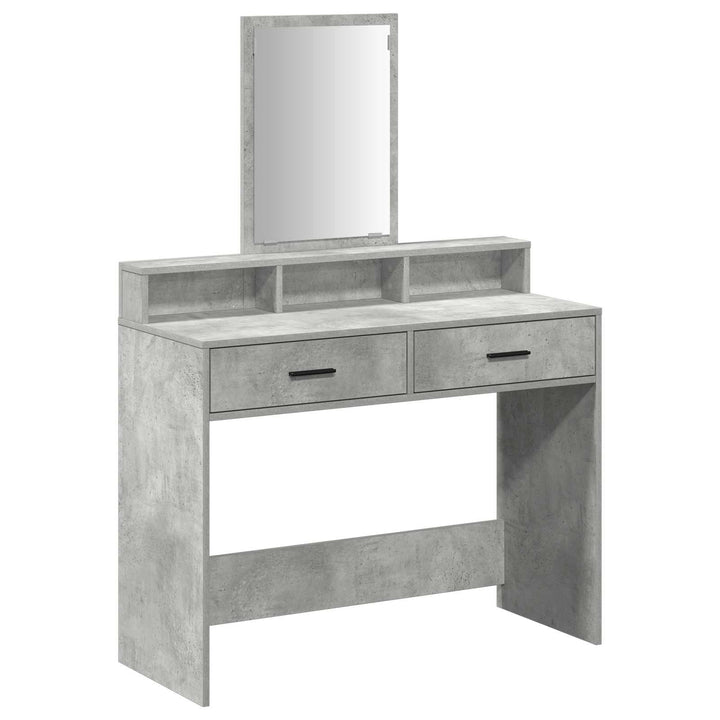 Klædeskab med hylde Beton Grå 100 x 41 x 140 cm Konstrueret træ