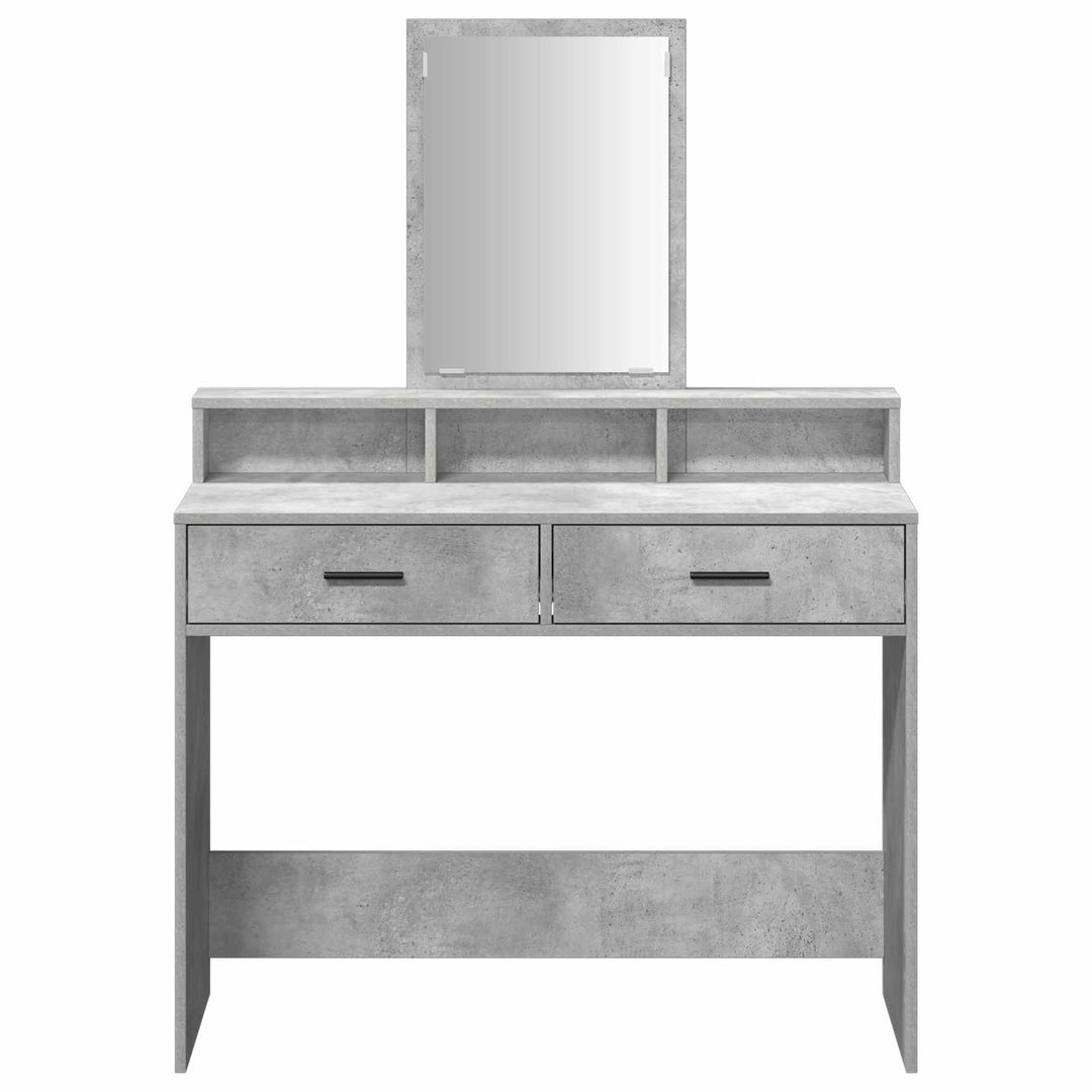 Klædeskab med hylde Beton Grå 100 x 41 x 140 cm Konstrueret træ