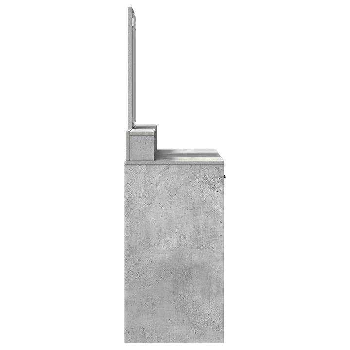 Klædeskab med hylde Beton Grå 100 x 41 x 140 cm Konstrueret træ