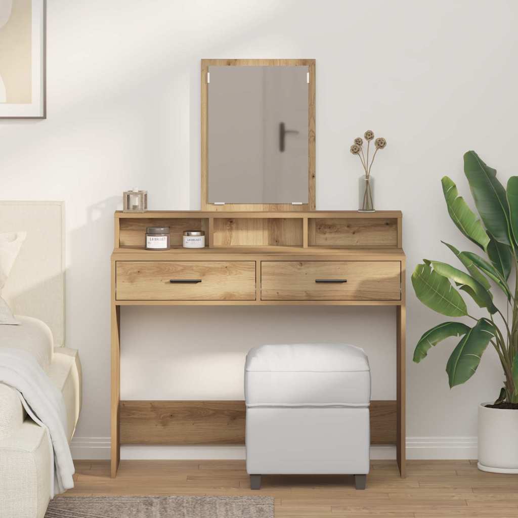 Klædeskab Artisan Egetræ 100 x 41 x 140 cm Konstrueret træ