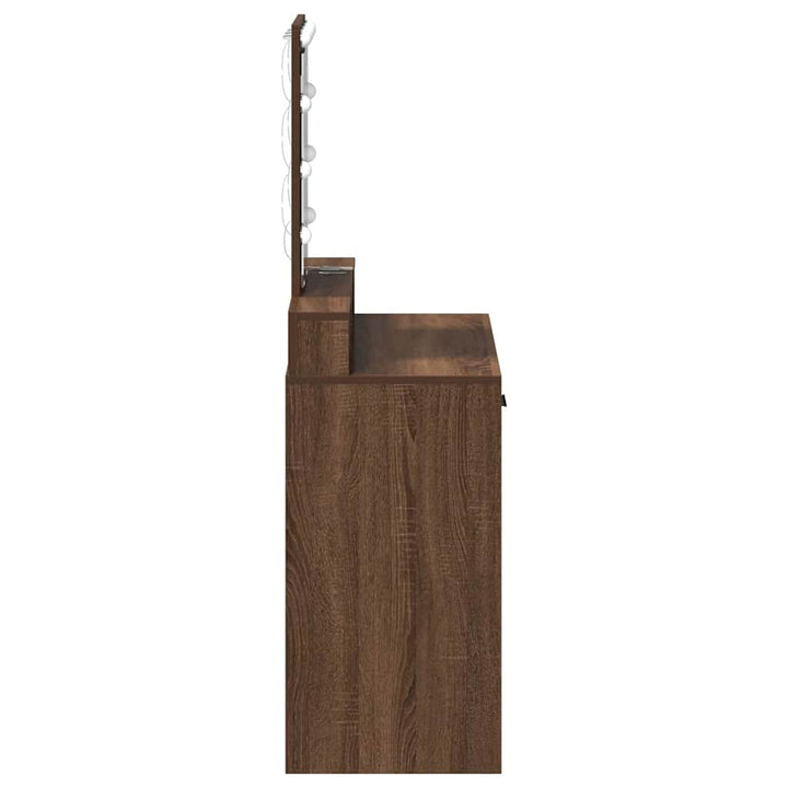 Klædeskab med skuffe Brun 79 x 41 x 140 cm Konstrueret træ