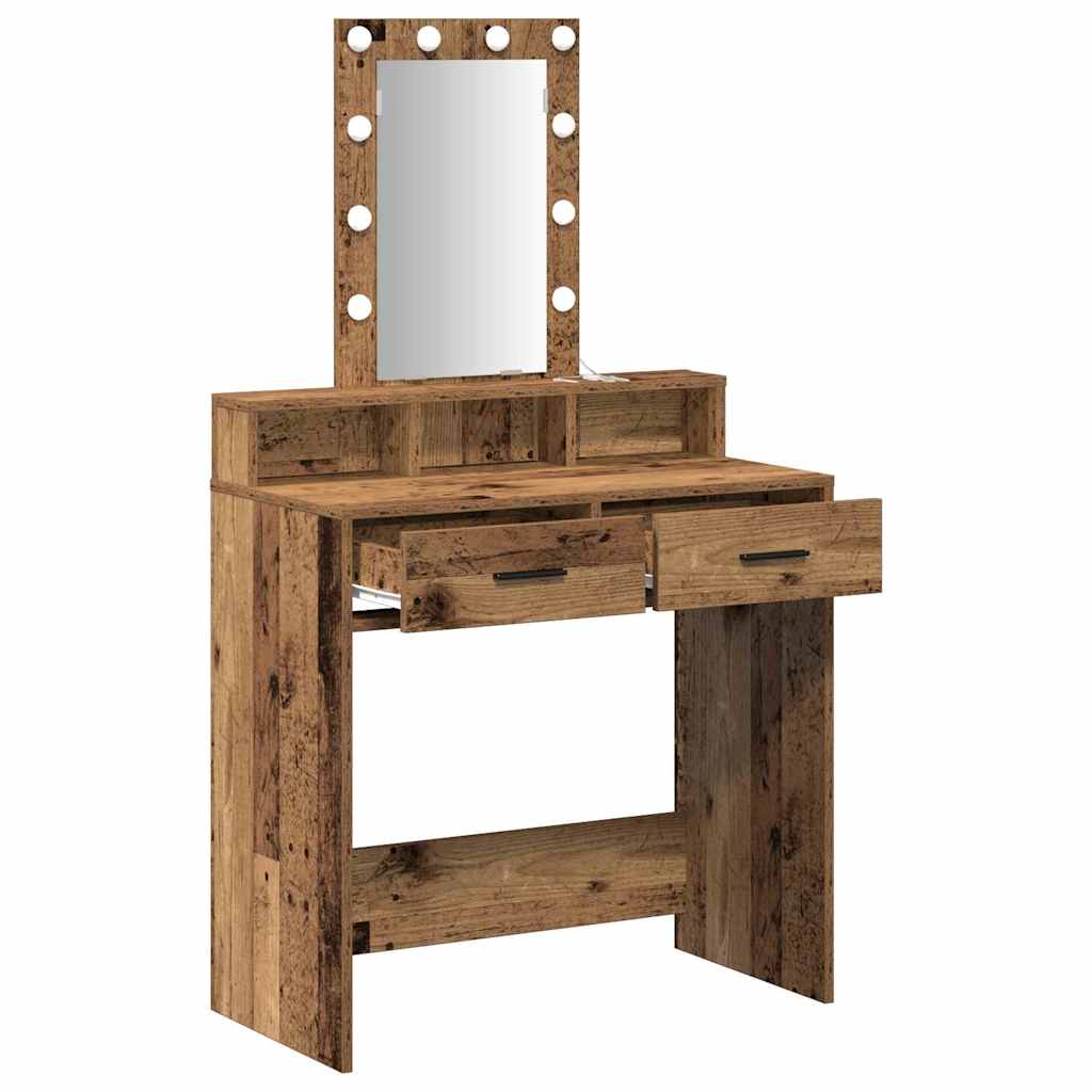 Klædeskab med skuffe Brun 79 x 41 x 140 cm Konstrueret træ