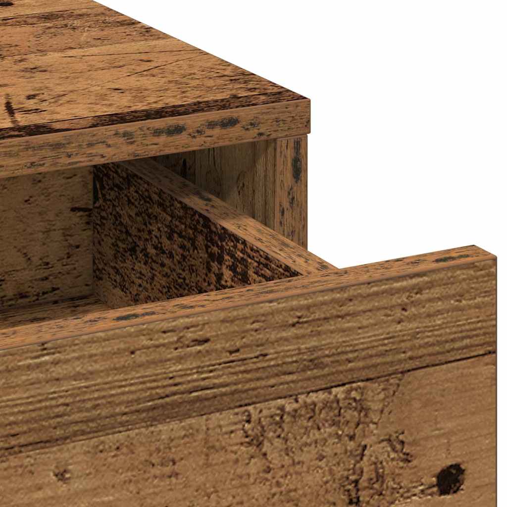 Klædeskab med spejllys Brun 100 x 41 x 140 cm Konstrueret træ