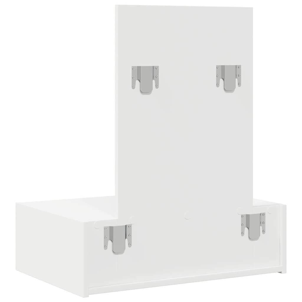 Klædeskab med skuffe Hvid 60 x 40 x 70 cm Konstrueret træ