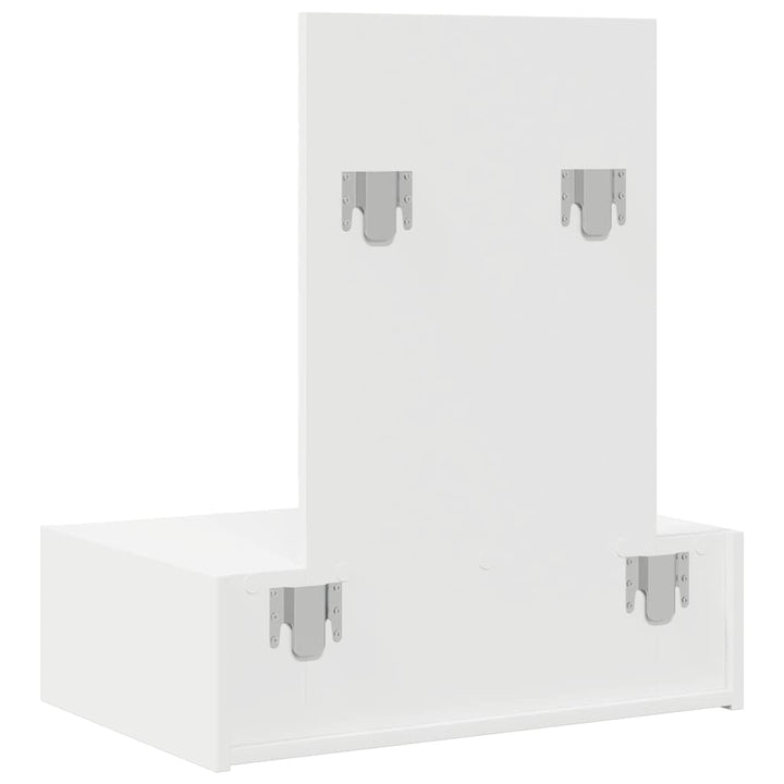 Klædeskab med skuffe Hvid 60 x 40 x 70 cm Konstrueret træ