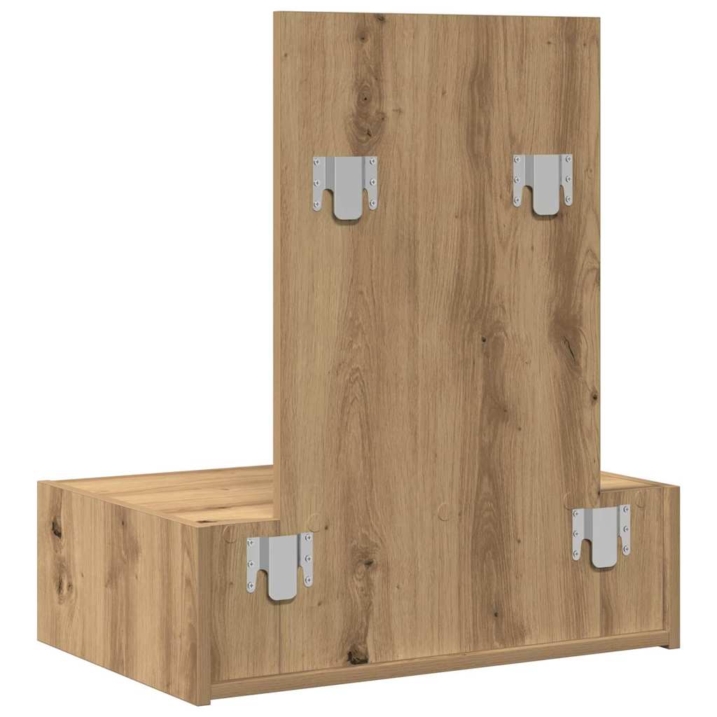Klædeskab med skuffe Brun 60 x 40 x 70 cm Konstrueret træ