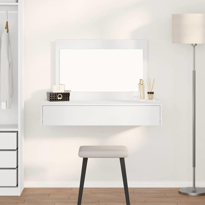 Klædeskab med skuffe Hvid 100 x 40 x 70 cm Konstrueret træ